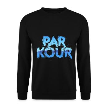 Parkour Freerunning Traceur - Unisex Pullover - Schwarz - Vorne - Alina (178cm) & Michal (187cm)