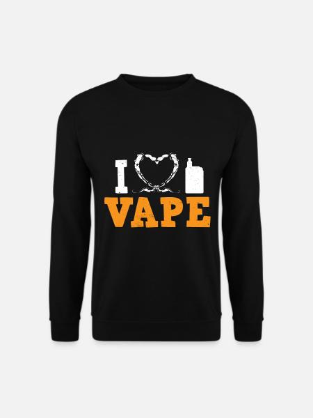 Elektro Zigarette E-Zigarette E-Shisha Vape - Unisex Pullover - Schwarz