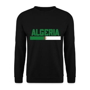 Dz Algerien El-Djazaïr - Unisex Pullover - Schwarz - Vorne - Alina (178cm) & Michal (187cm)