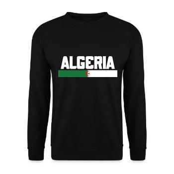 Dz Algeria El-Djazaïr - Unisex Sweatshirt - black - Front - Alina (178cm) & Michal (187cm)