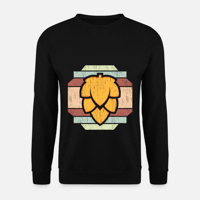 Bier Gerste Wappen - Unisex Pullover - Schwarz