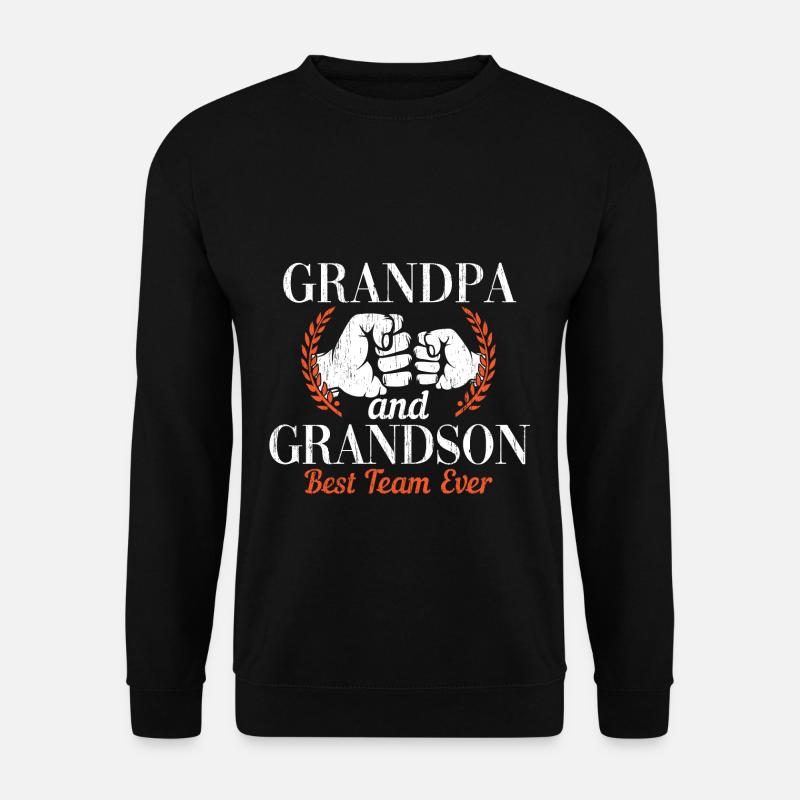 GRANDPA and GRANDSON Best Team Ever - Unisex Pullover - Schwarz