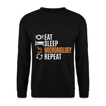 microbiology - Unisex Sweatshirt - black - Front - Alina (178cm) & Michal (187cm)