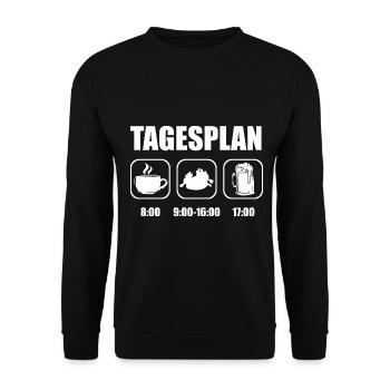 Rafting Wildwasser Kanu Kajak - Unisex Pullover - Schwarz - Vorne - Alina (178cm) & Michal (187cm)