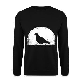 Colombophiles Colombophiles Pigeons voyageurs Oiseaux Élevage de pigeons - Sweat-shirt Unisexe - noir - Devant - Alina (178cm) & Michal (187cm)