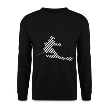 Skifahren - (21) - Unisex Pullover - Schwarz - Vorne - Alina (178cm) & Michal (187cm)