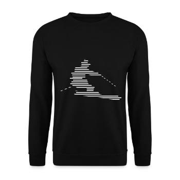 Skiing - (22) - Unisex Sweatshirt - black - Front - Alina (178cm) & Michal (187cm)