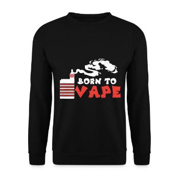 E-Zigarette E-Shisha Dampf Liquid - Unisex Pullover - Schwarz - Vorne - Alina (178cm) & Michal (187cm)