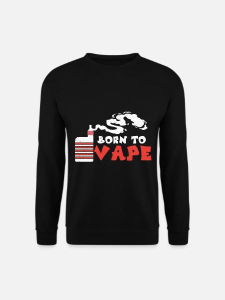 E-Cigarette E-Shisha Vapor Liquid - Unisex Sweatshirt - black