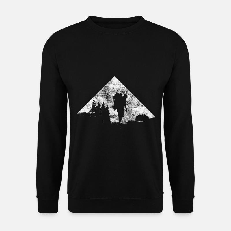Mountain - Hiking - (21) - Unisex Sweatshirt - black