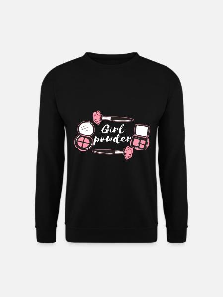 Fille maquillage - Sweat-shirt Unisexe - noir