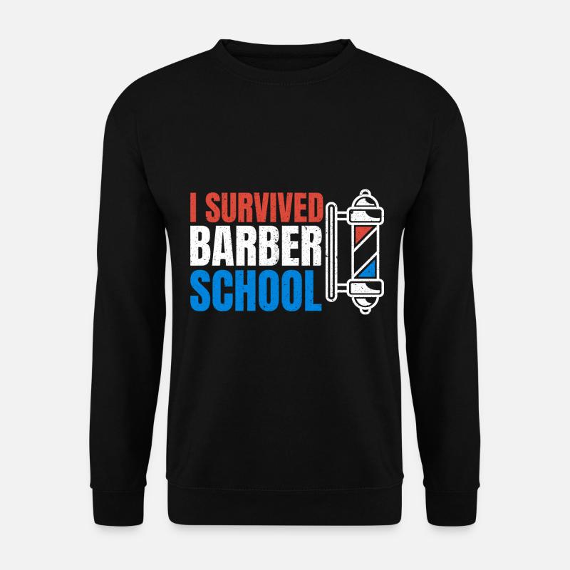 Barber Barbier Frisör Herrenfriseur Barbershop - Unisex Pullover - Schwarz