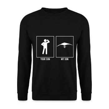 Your Son - My Son - Vue de face planante - Sweat-shirt Unisexe - noir - Devant - Alina (178cm) & Michal (187cm)
