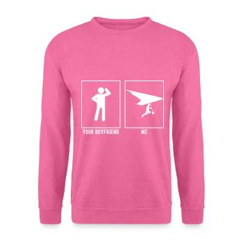 Dein Freund - Ich - Himmelsgleitflug Abheben - Unisex Pullover - Pink - Vorne