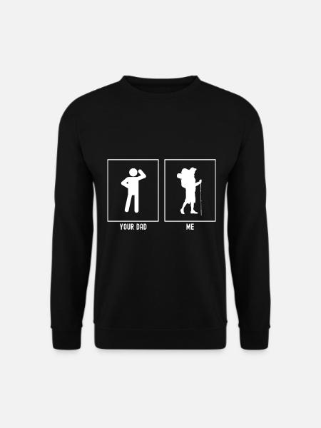 Dein Vater - Ich - Wandern - Unisex Pullover - Schwarz