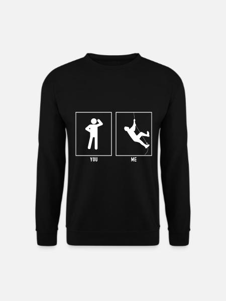 Vous - Moi - Escalade murale - Sweat-shirt Unisexe - noir