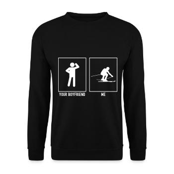 Votre ami - moi - Ski rapide - Sweat-shirt Unisexe - noir - Devant - Alina (178cm) & Michal (187cm)