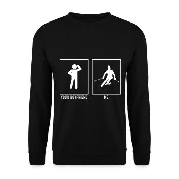 Votre ami - moi - Ski Courbe rapide - Sweat-shirt Unisexe - noir - Devant - Alina (178cm) & Michal (187cm)
