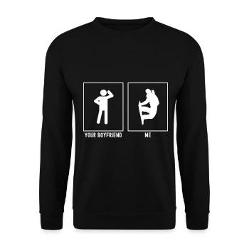 Votre ami - moi - Snowboarding Extreme Trick - Sweat-shirt Unisexe - noir - Devant - Alina (178cm) & Michal (187cm)