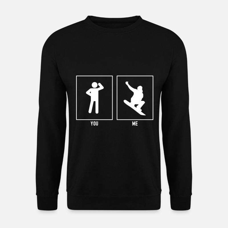 Vous - Moi - Snowboarding Thumbs Up - Sweat-shirt Unisexe - noir