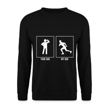 Ton Père - Mon Père - En cours - Sweat-shirt Unisexe - noir - Devant - Alina (178cm) & Michal (187cm)