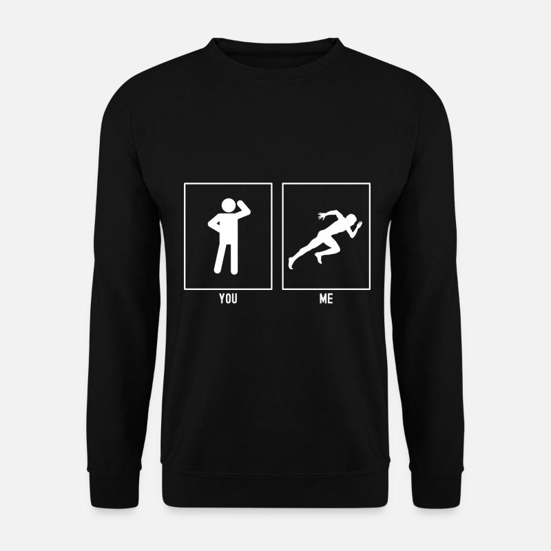 Du - Ich - Laufen Sprint - Unisex Pullover - Schwarz
