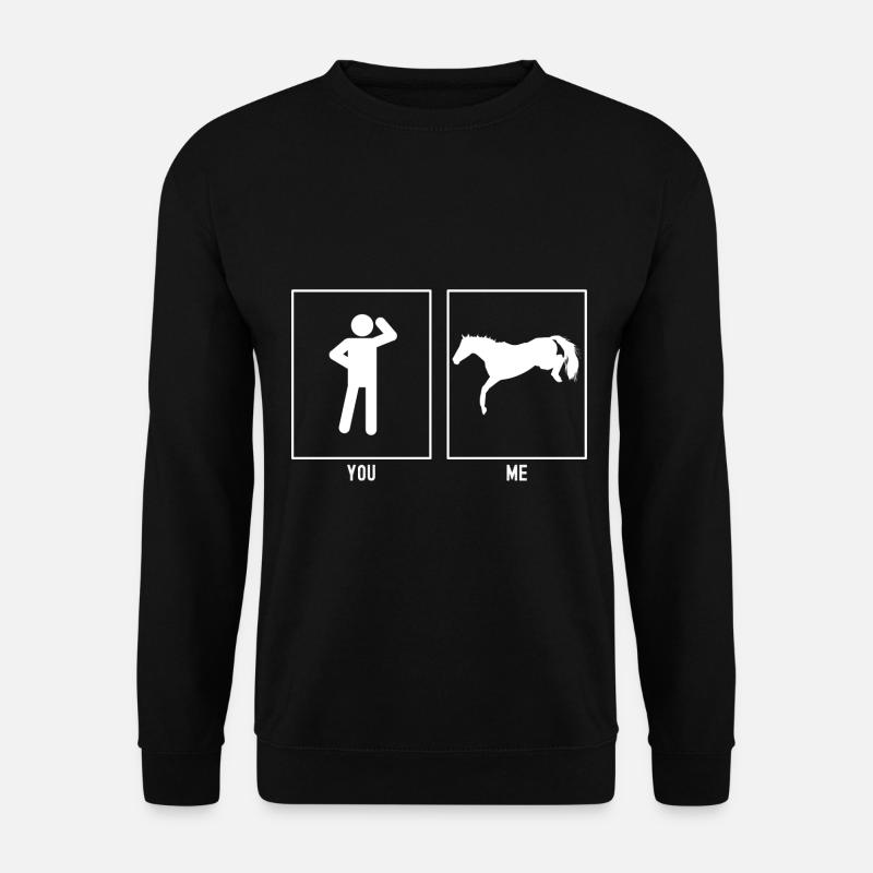 Vous - I - Cheval qui tombe - Sweat-shirt Unisexe - noir