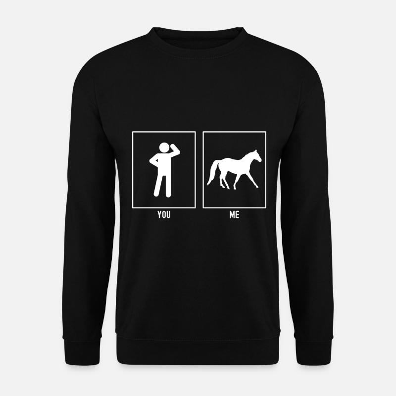 Vous - I - Cheval - Sweat-shirt Unisexe - noir