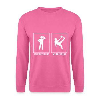 Dein Freund - Mein Freund - Fußball High Kick - Unisex Pullover - Pink - Vorne