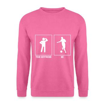 Dein Freund - Ich - Fußball Pass - Unisex Pullover - Pink - Vorne