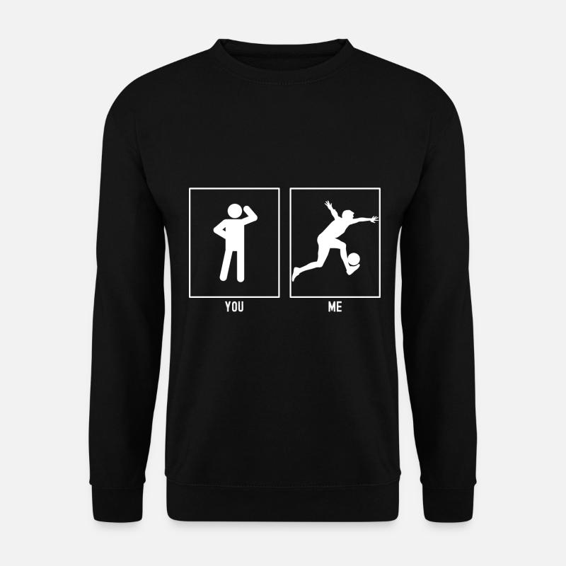 Du - Ich - Fußball Spaß - Unisex Pullover - Schwarz
