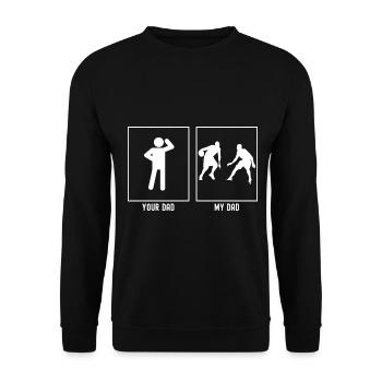 Your Father - My Father - Basketball Two Players( - Unisex Sweatshirt - black - Front - Alina (178cm) & Michal (187cm)