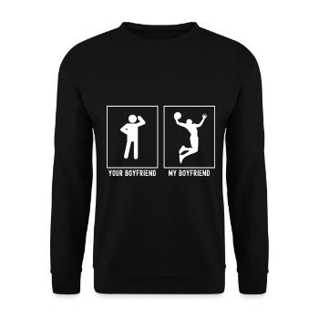 Votre ami - Mon ami - Epic Basketball - Sweat-shirt Unisexe - noir - Devant - Alina (178cm) & Michal (187cm)
