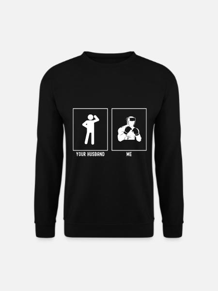 Son mari - Moi - Boxe professionnelle - Sweat-shirt Unisexe - noir
