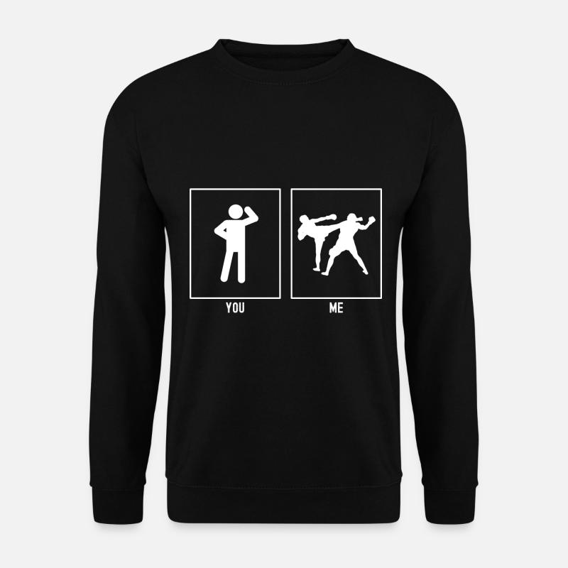 Du - Ich - Kickboxen - Unisex Pullover - Schwarz