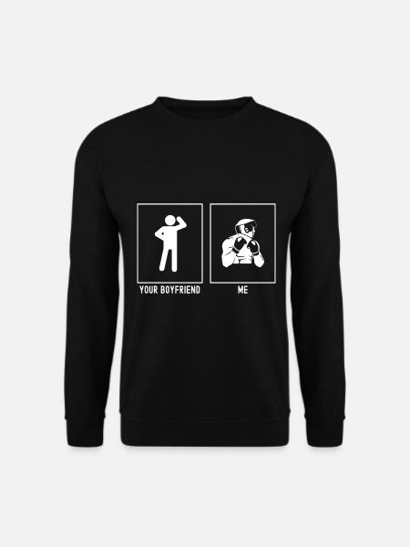 Dein Freund - Ich - Boxen Frontansicht - Unisex Pullover - Schwarz