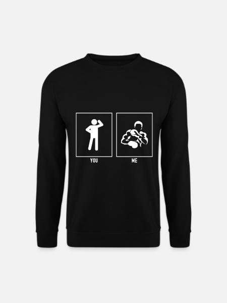 You - Me - Boxing Block - Unisex Sweatshirt - black