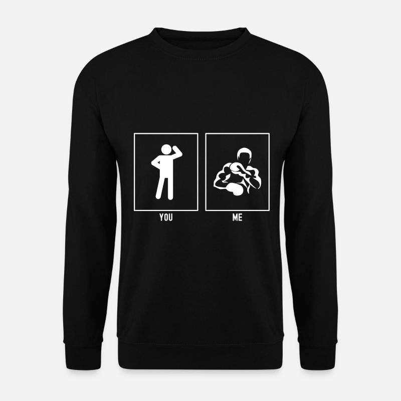 You - Me - Boxing Block - Unisex Sweatshirt - black