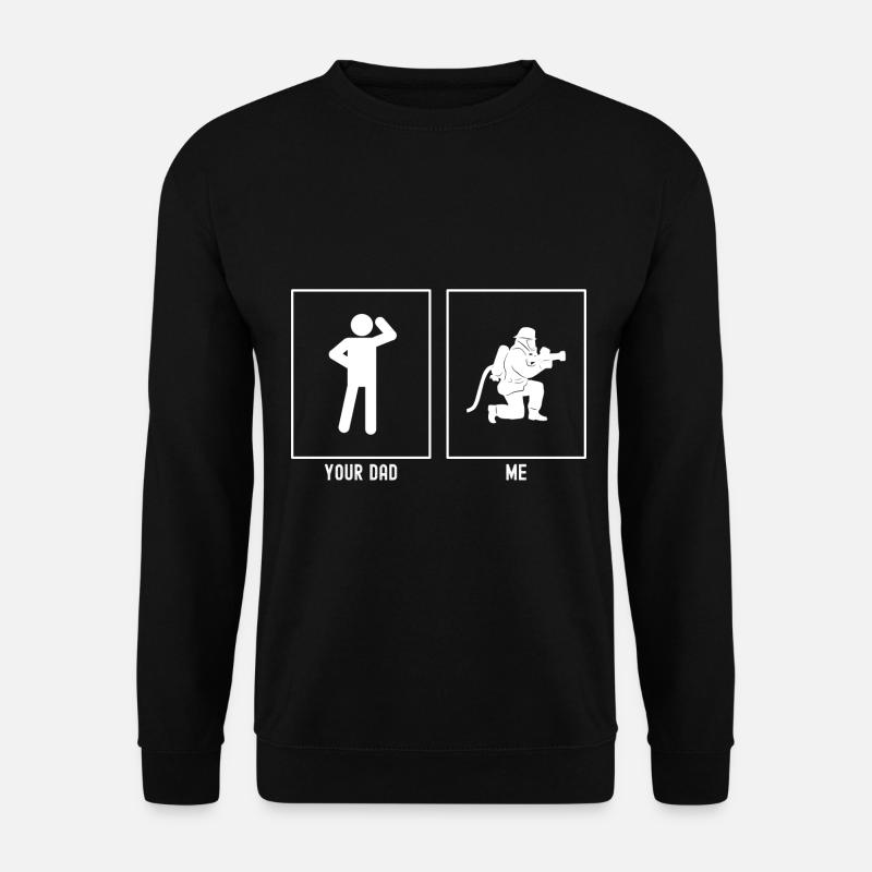 Your Father - Me - Firefighter - Unisex Sweatshirt - black