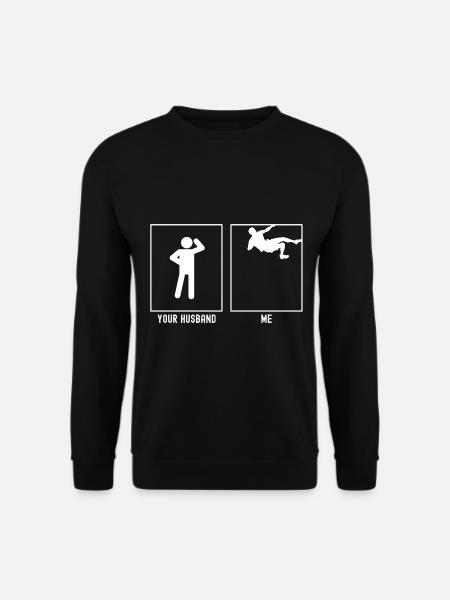 Her husband - me - Climbing Dangerous - Unisex Sweatshirt - black