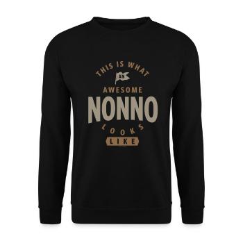 Nonno génial - Sweat-shirt Unisexe - noir - Devant - Alina (178cm) & Michal (187cm)