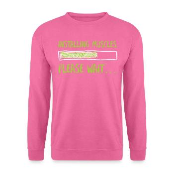 Muscles Graphique - Sweat-shirt Unisexe - rose - Devant