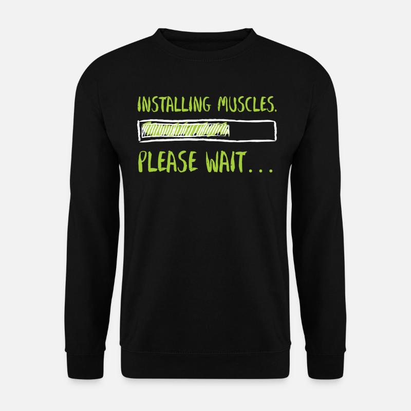 Muskeln Grafik - Unisex Pullover - Schwarz
