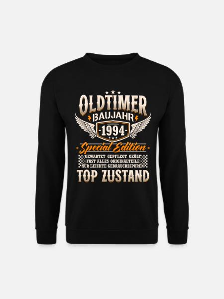 Oldtimer Baujahr 1994 Jahrgang Geburtstag Geschenk - Unisex Pullover - Schwarz
