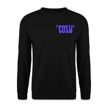 Cosy Druck, unisex - Unisex Pullover - Schwarz - Vorne - Alina (178cm) & Michal (187cm)