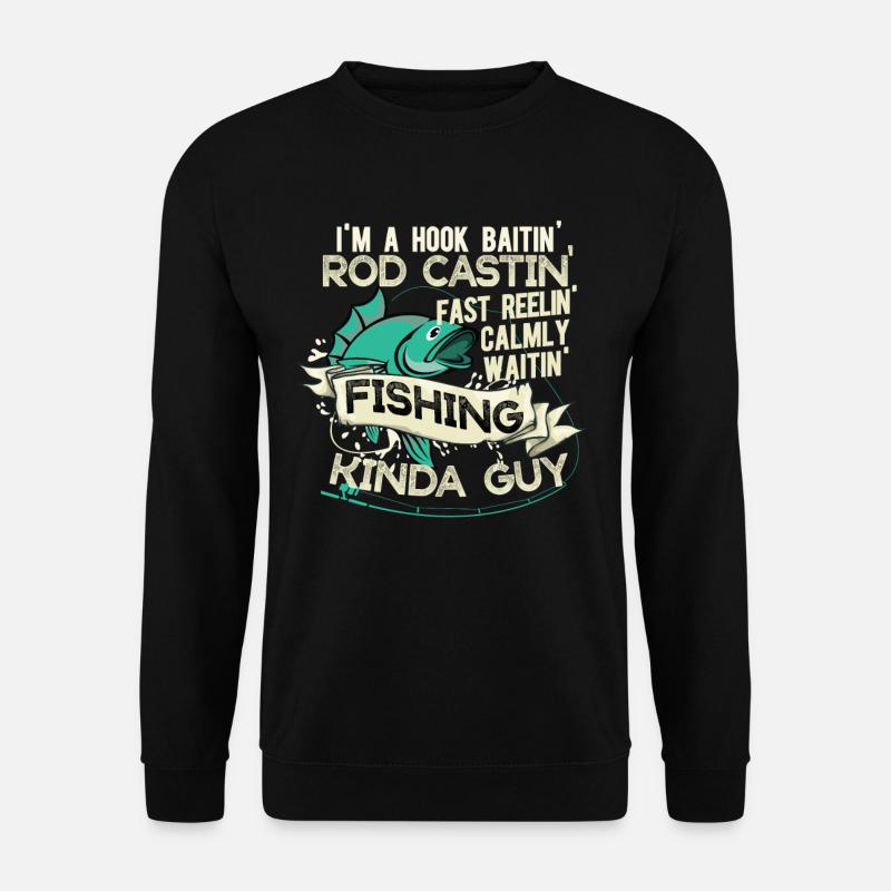 Fishing Design 02 - Unisex Sweatshirt - black