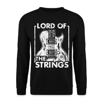 Guitare guitariste instrument de musique musicien cadeau - Sweat-shirt Unisexe - noir - Devant - Alina (178cm) & Michal (187cm)