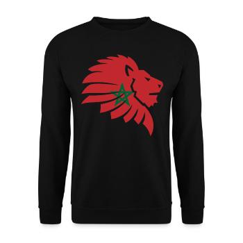 Morocco - Unisex Sweatshirt - black - Front - Alina (178cm) & Michal (187cm)