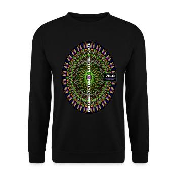 PARALLELUNIVERSUM Kapitel 3 721 - Unisex Pullover - Schwarz - Vorne - Alina (178cm) & Michal (187cm)