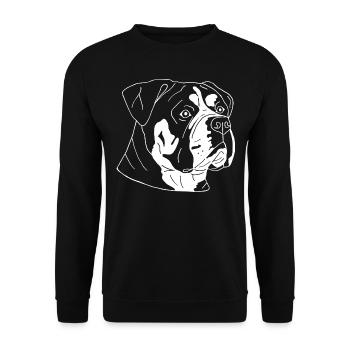 Continental Bulldog - Unisex Pullover - Schwarz - Vorne - Alina (178cm) & Michal (187cm)
